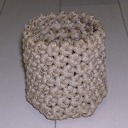 花結び編みかご